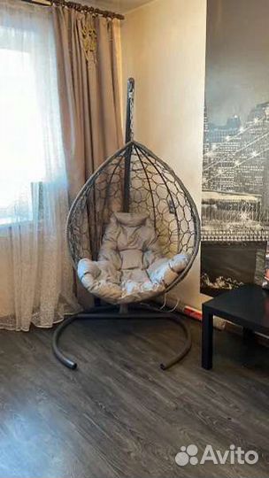 Подвесной кокон капля ротанг (полный комплект)