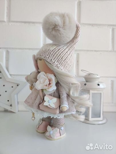 Кукла интерьерная текстильная ручной работы тильда