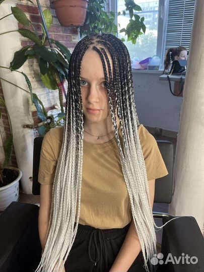 Афрокосички с канекалонами