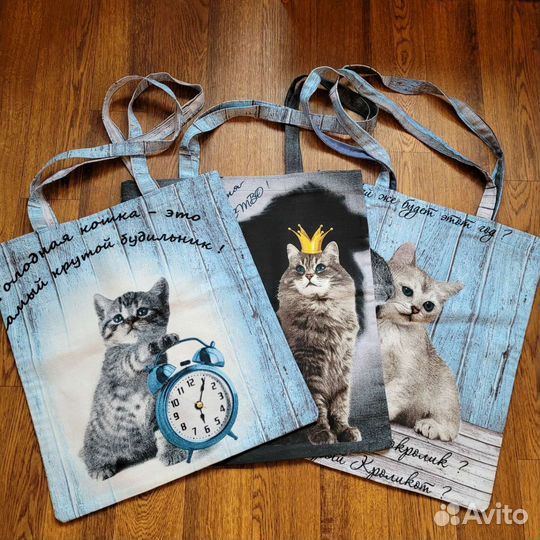 Шоппер с кошкой