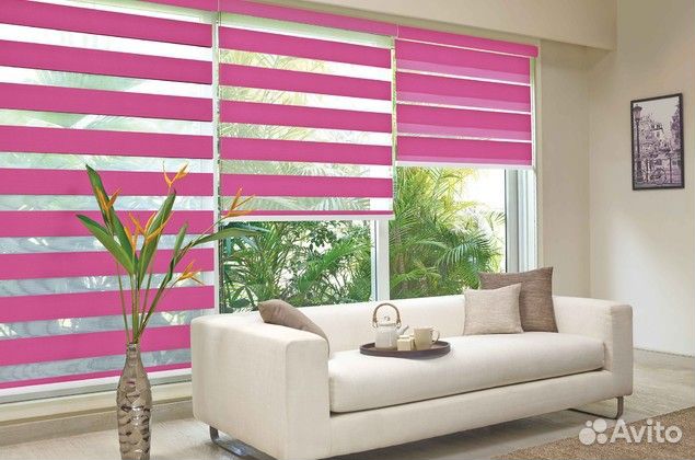 Рулонные жалюзи зебра UNI mini