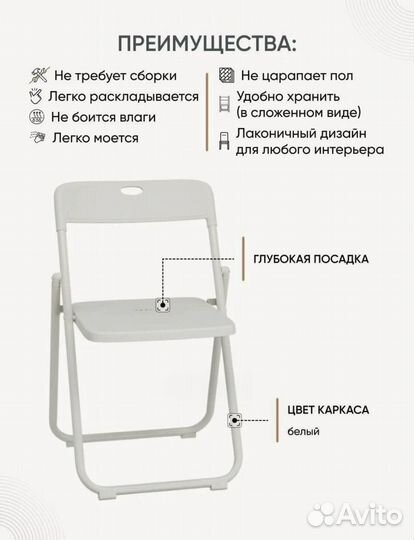 Комплект складных стульев IKEA