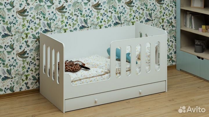 Кроватка детская Домик без крыши 1600-800