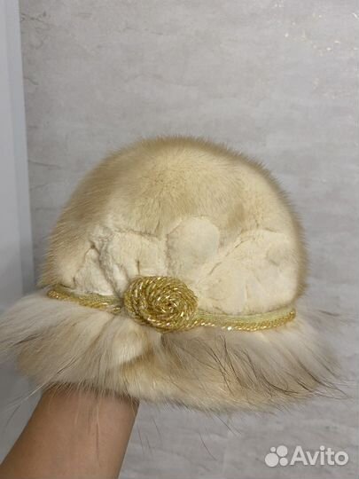 Шапка норковая женская бу