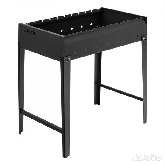 Мангал сварной, 605 х 375 х 138/640 мм, Palisad