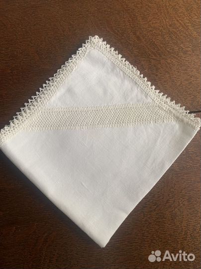 Салфетка лен винтаж Европа