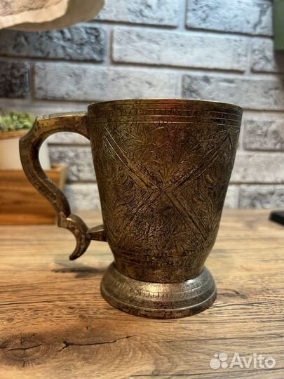 Кружка латунь индия
