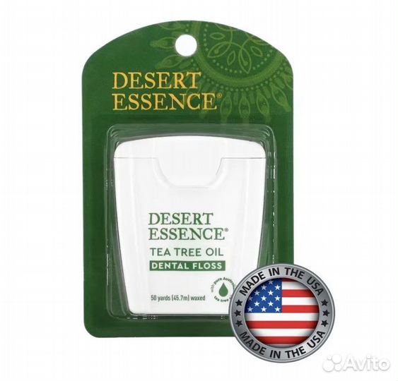 Зубная нить с iherb с маслом чайного дерева