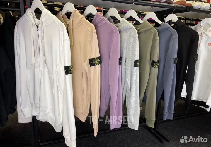 Зип худи stone island