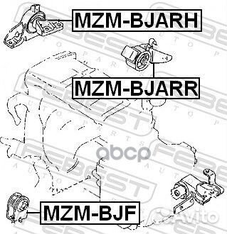 Подушка двигателя (гидравлическая) прав MZM