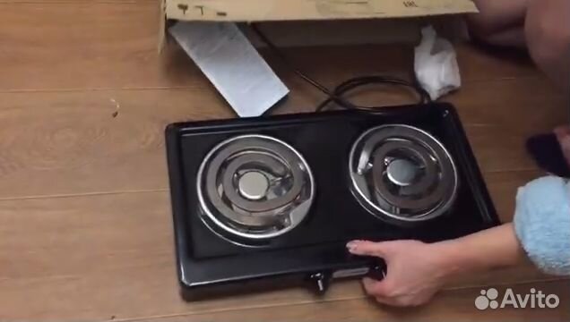 Плита электрическая настольная на 2 конфорки, Нова