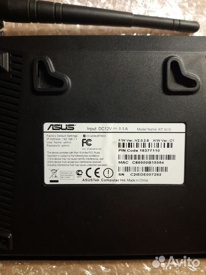 Роутер asus rt-n10