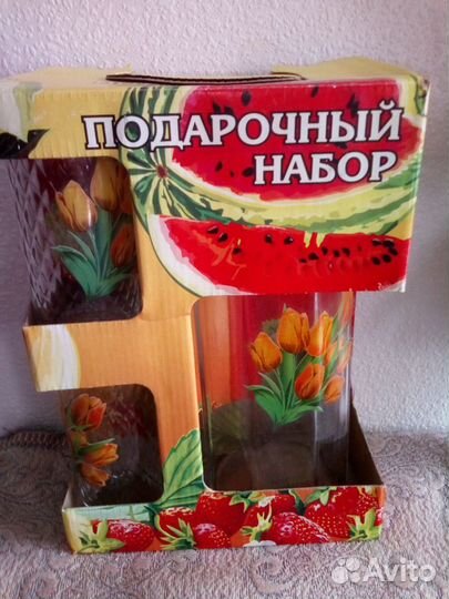 Кувшин и 2 бокала 1,5 л