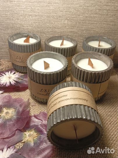 Ароматическая свеча ручной работы