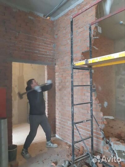 Демонтаж Демонтаж стен Вывоз мусора