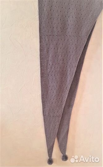 Шарф, бактус вязаный