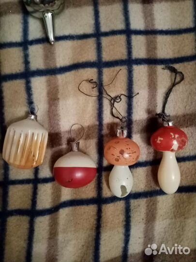 Елочные стеклянные игрушки СССР