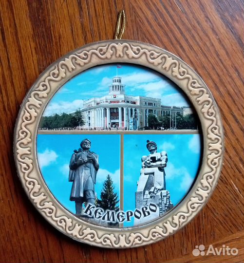 Тарелка-панно декоративная деревянная