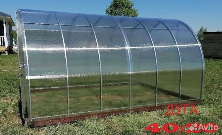 Теплица волжанка арочная (дуги 40х20)