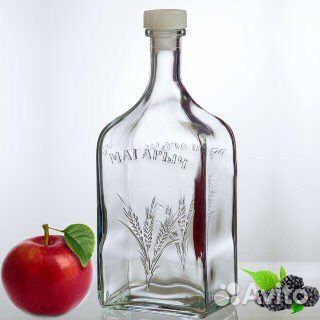 Штофы, графины стеклянные