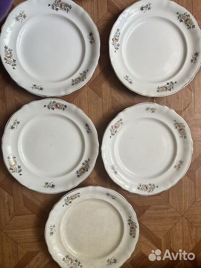 Тарелки СССР зик Конаково Дулево