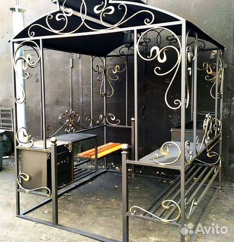 Беседка с мангалом