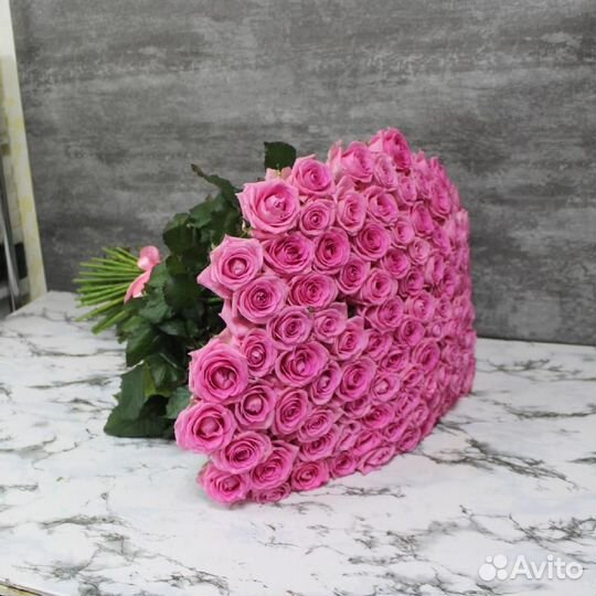 Букет 101 роза Цветы