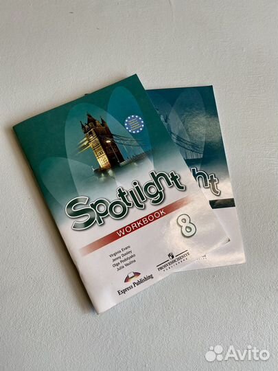 Рабочая тетрадь Spotlight + test booklet 8 класс