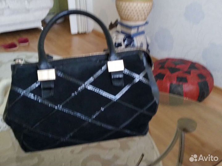 Сумка натуральная замша