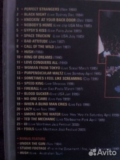 Видеокассеты Depeche Mode, Deep Purple, The Cult