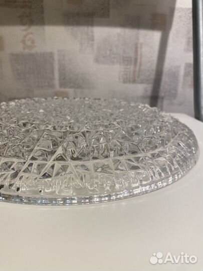 Большое стеклянное блюдо СССР