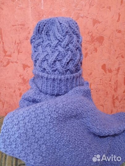 Комплект шапка и снуд (шарф)