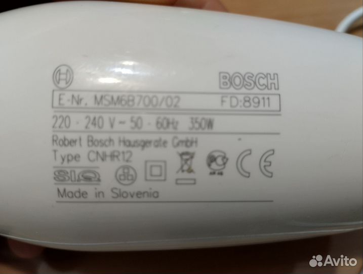 Блендер погружной bosch