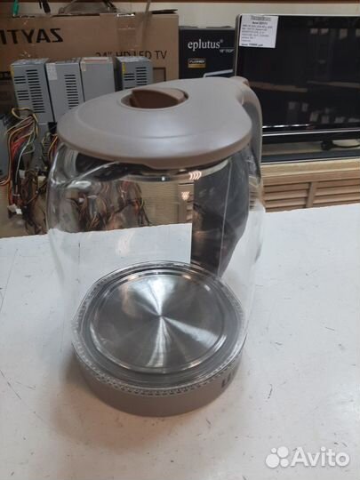 Чайник стеклянный Leben 1.7л с подсветкой Новый