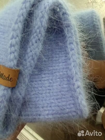 Шапка из пуха норки бини