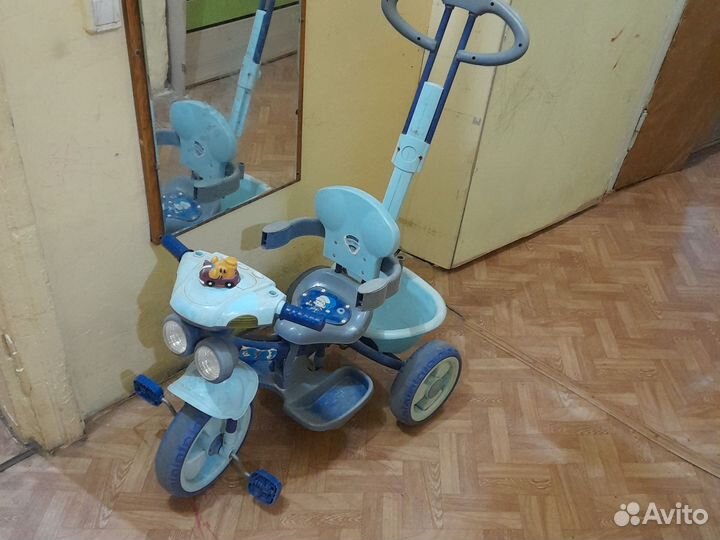 Велосипед с родительской ручкой