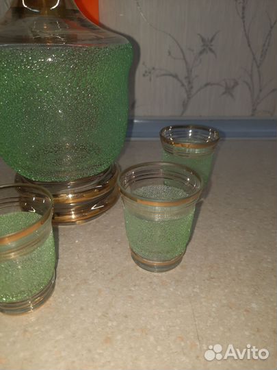 Графин и стопки СССР