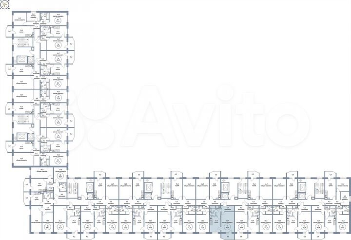 1-к. квартира, 48,4 м², 1/17 эт.