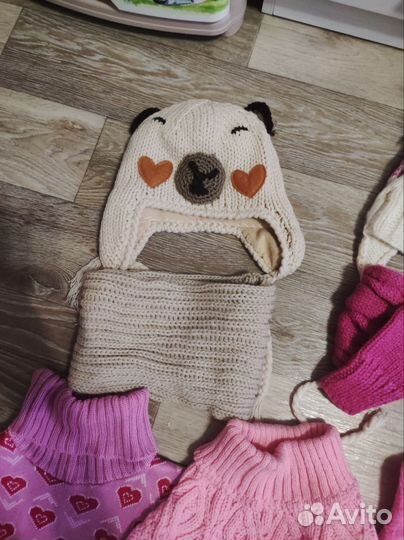 Комплект шапка, шарф