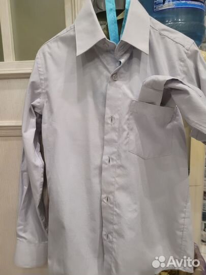 Рубашки 116-122, пиджак 40 новые