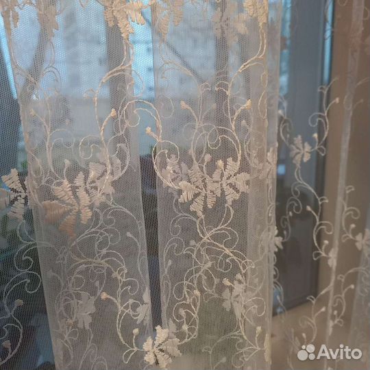 Шторы (ламбрекен+тюль)