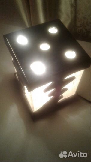 Светильник-ночник из нат. дерева