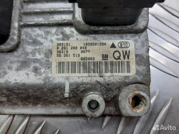 Блок управления двигателя 0261208049 Opel Vectra C