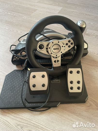 Игровой руль с педалями Dialog