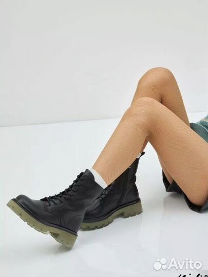 Женские демисезонные ботинки кожа 37