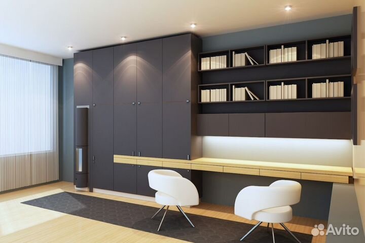 Шкаф в кабинет на заказ