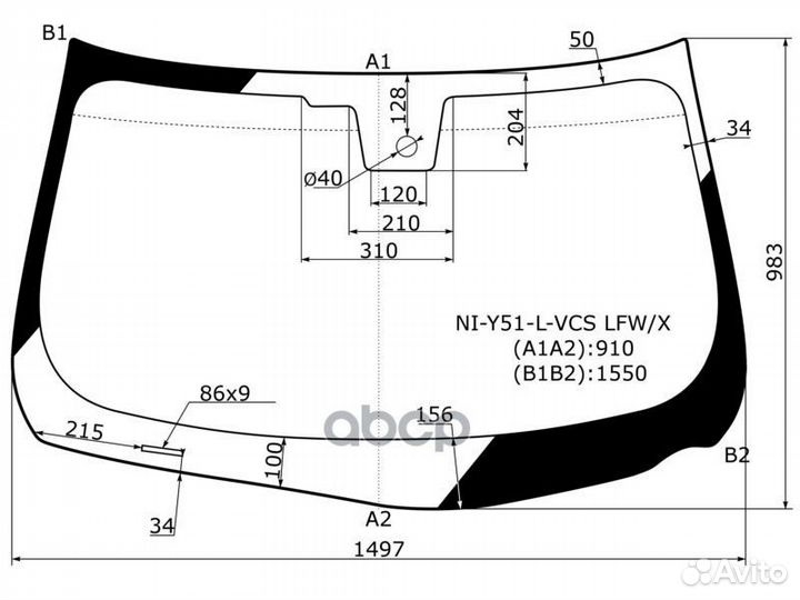 Стекло лобовое + дд infiniti M25/35/37/45 10-13