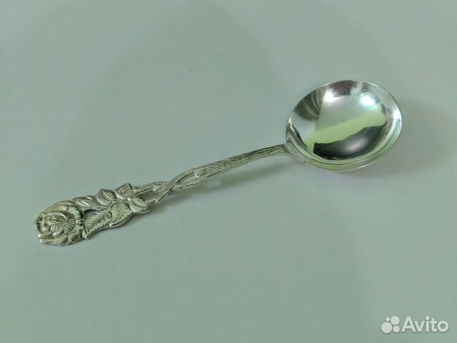 047. Посеребрённая ложка для сливок