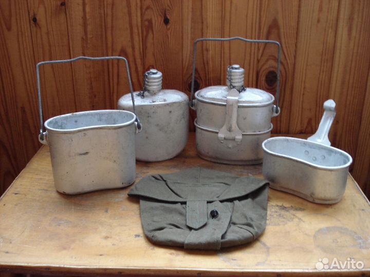 Котелок комбинированный десантный с чехлом вдв