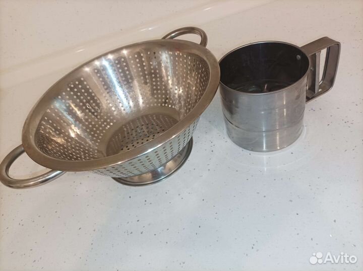 Дуршлаг нержавейка + кружка сито
